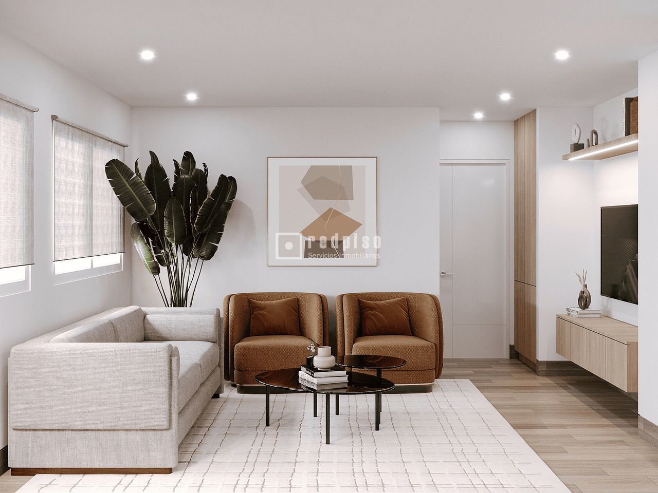 Living room of Flat for sale in  Madrid Capital  with Heating