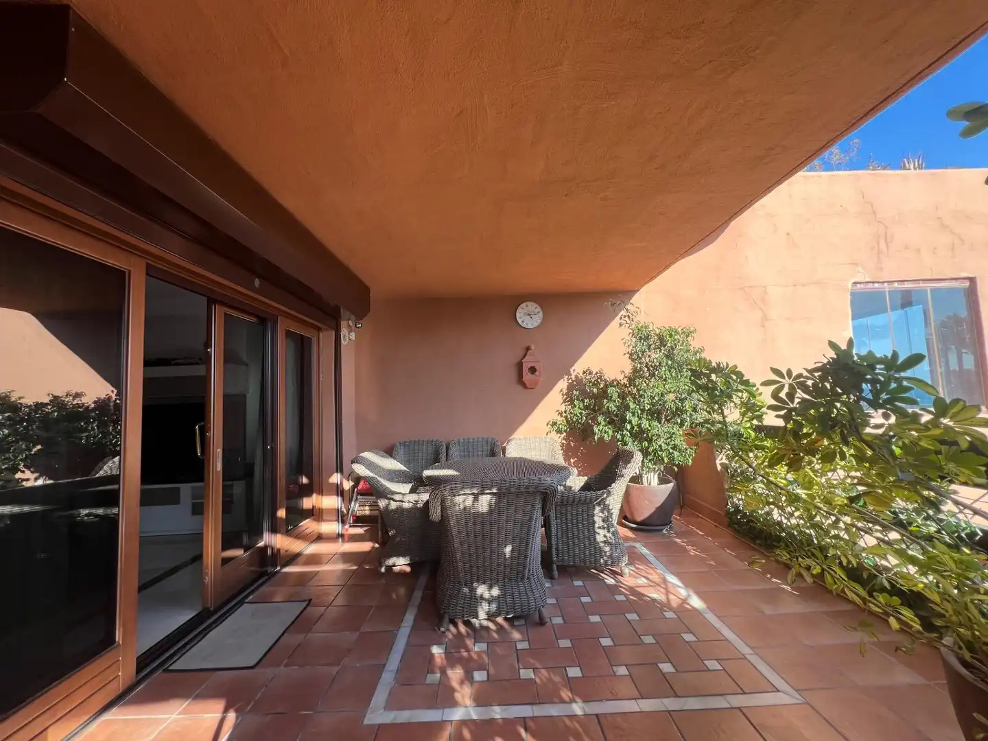 Terrace of Flat for sale in Estepona  with Air Conditioner, Private garden and Terrace