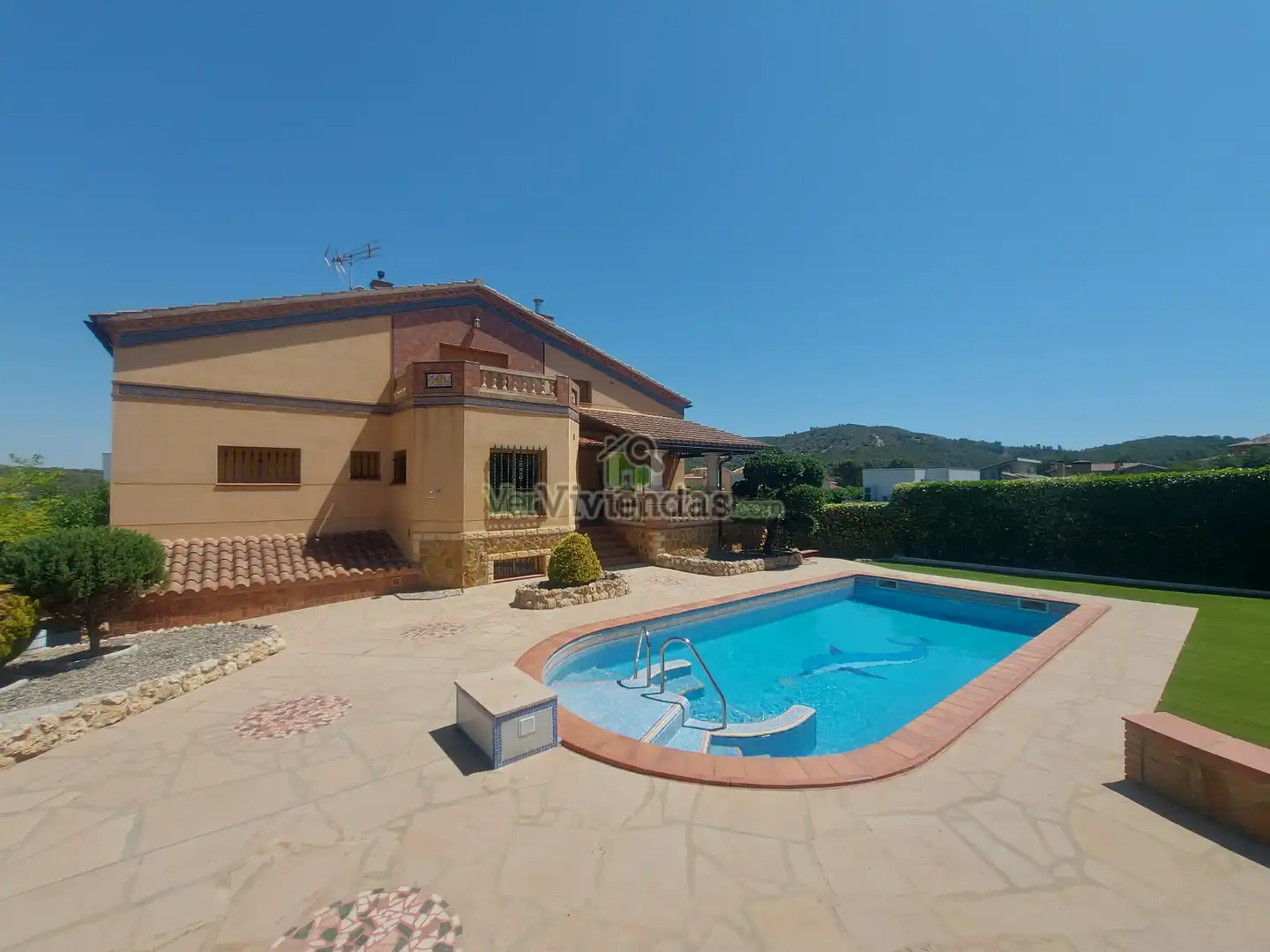 Garden of Houses for sale in Olèrdola  with Air Conditioner, Heating and Private garden