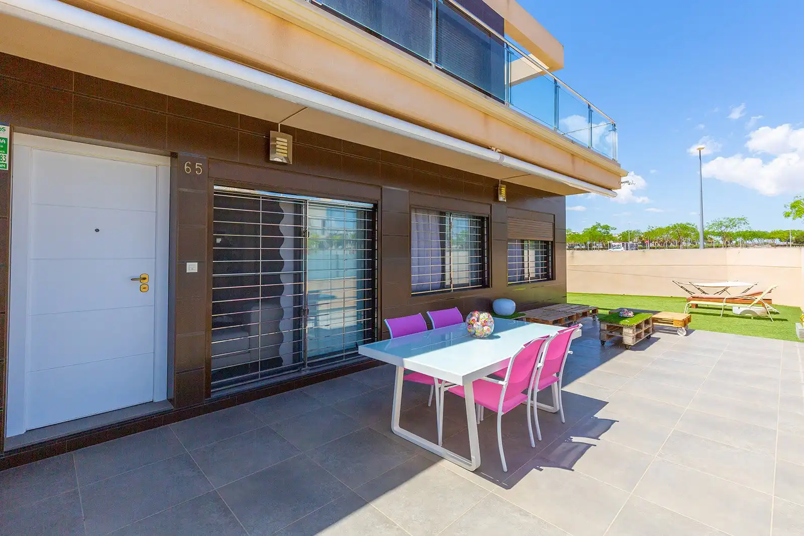 Terraza de Apartamento en venta en Pilar de la Horadada con Amueblado