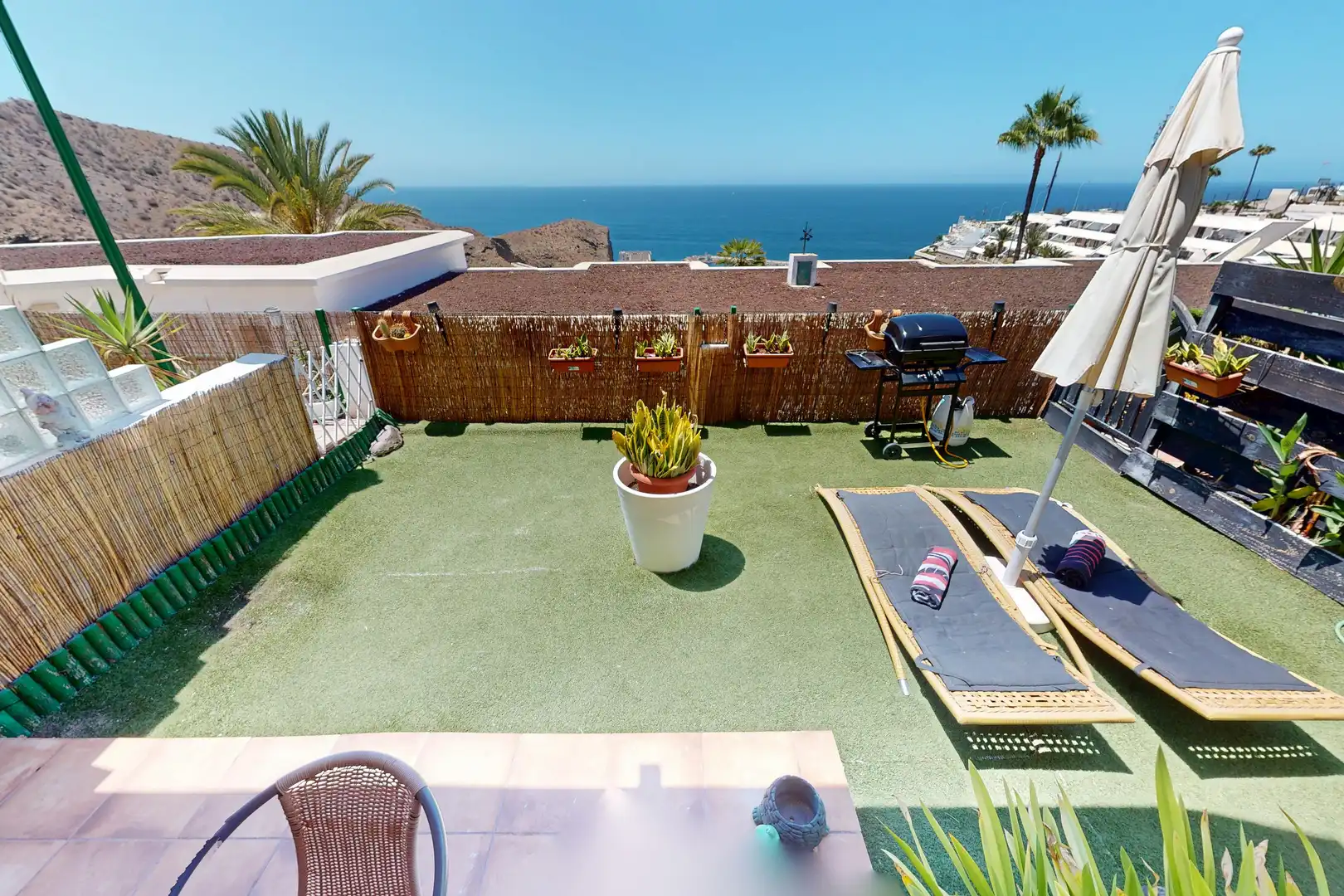 Terrace of Flat for sale in Mogán  with Air Conditioner, Heating and Terrace