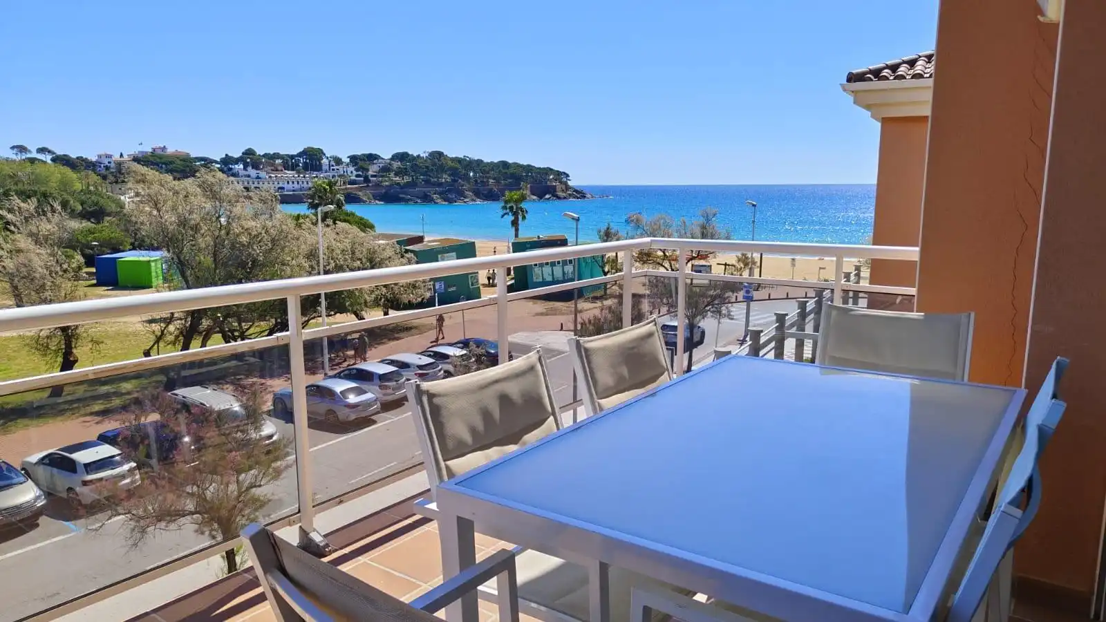 Terrasse von Maisonette zur Miete in Sant Feliu de Guíxols mit Klimaanlage, Möbliert und Gemeinschaftspool
