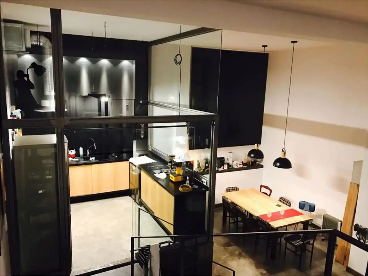 Küche von Loft zur Miete in A Coruña Capital  mit Klimaanlage und Möbliert