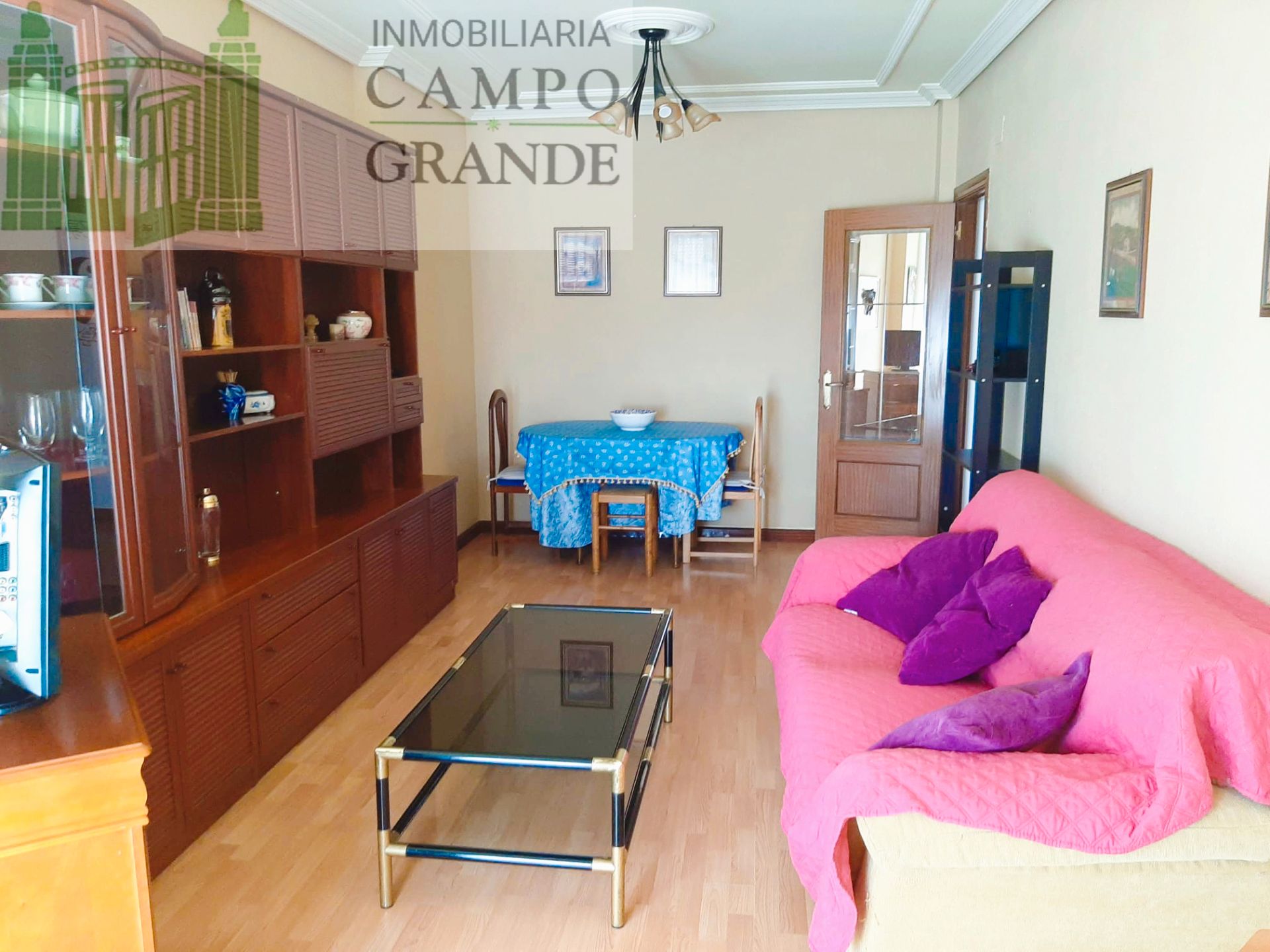 Living room of Flat for sale in Grijota  with Heating, Terrace and Furnished