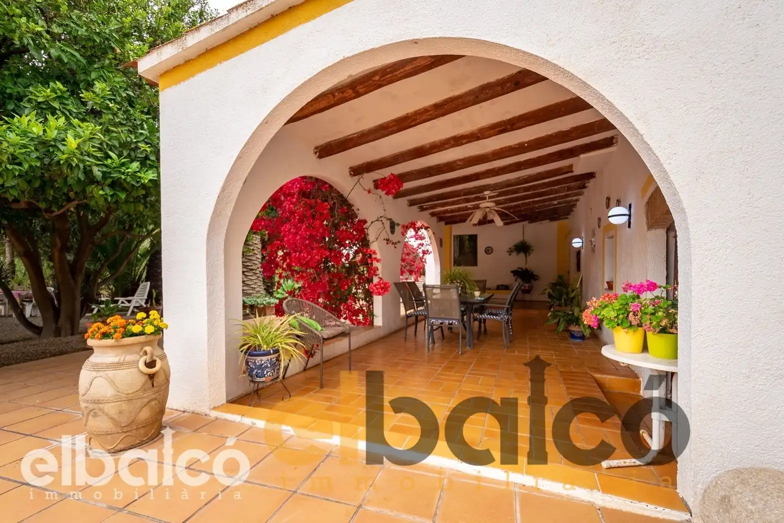 Terrace of Country homes for sale in Valls  with Terrace, Swimming Pool and Furnished