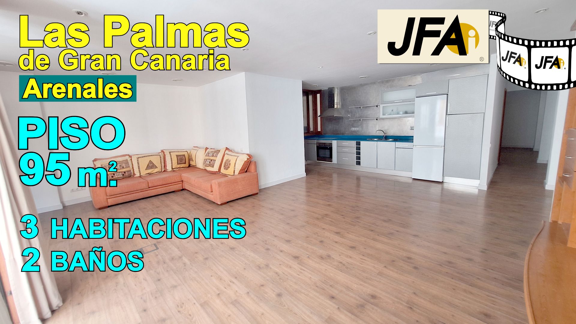 Living room of Flat for sale in Las Palmas de Gran Canaria  with Parquet flooring, Furnished and Oven
