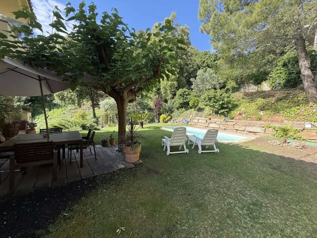 Garden of Houses for sale in Castellar del Vallès  with Heating, Private garden and Terrace