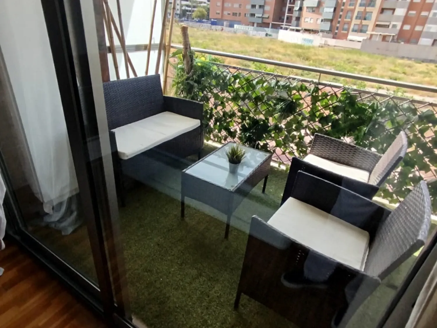 Terrace of Flat to rent in  Murcia Capital  with Air Conditioner, Furnished and Washing machine