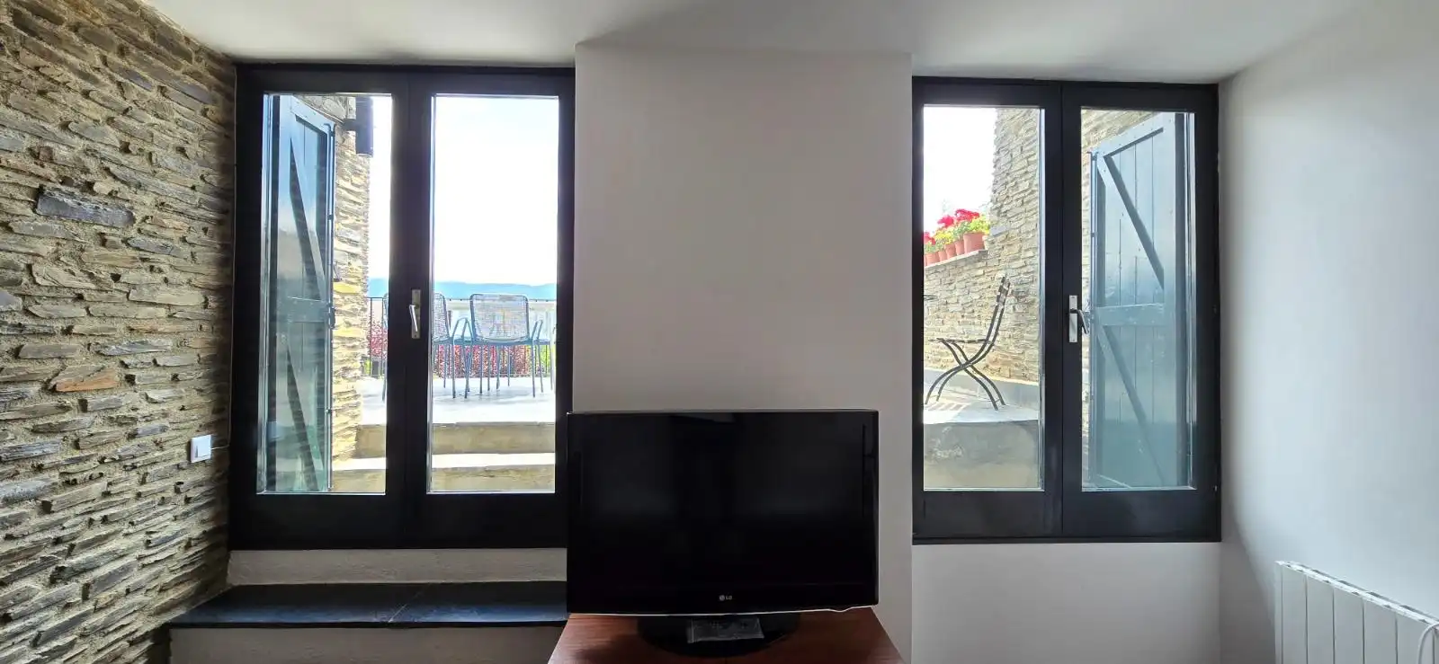 Wohnzimmer von Maisonette zur Miete in Bolvir mit Heizung, Parkett und Terrasse