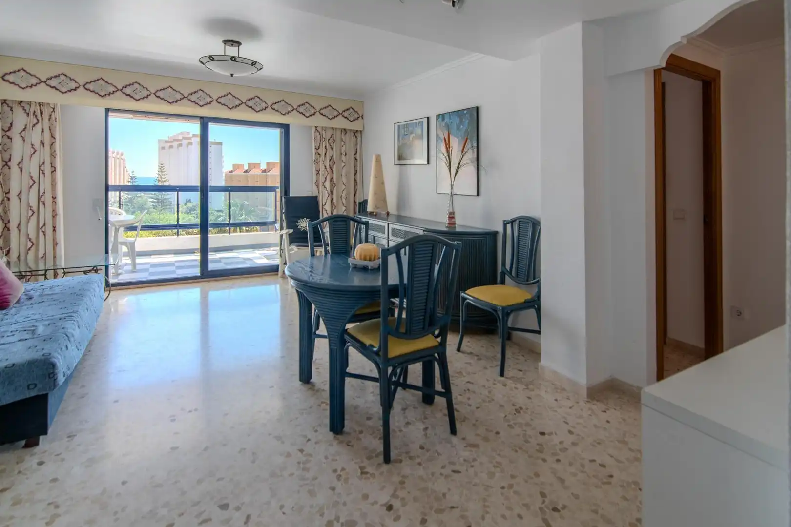 Comedor de Apartamento en venta en Gandia con Terraza y Piscina comunitaria