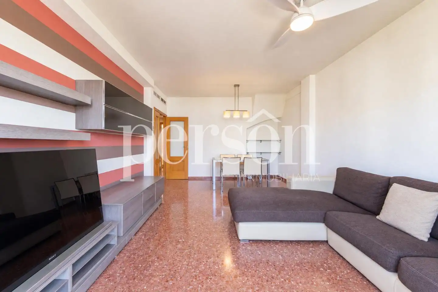 Wohnzimmer von Maisonette zur Miete in Manises mit Klimaanlage, Terrasse und Möbliert