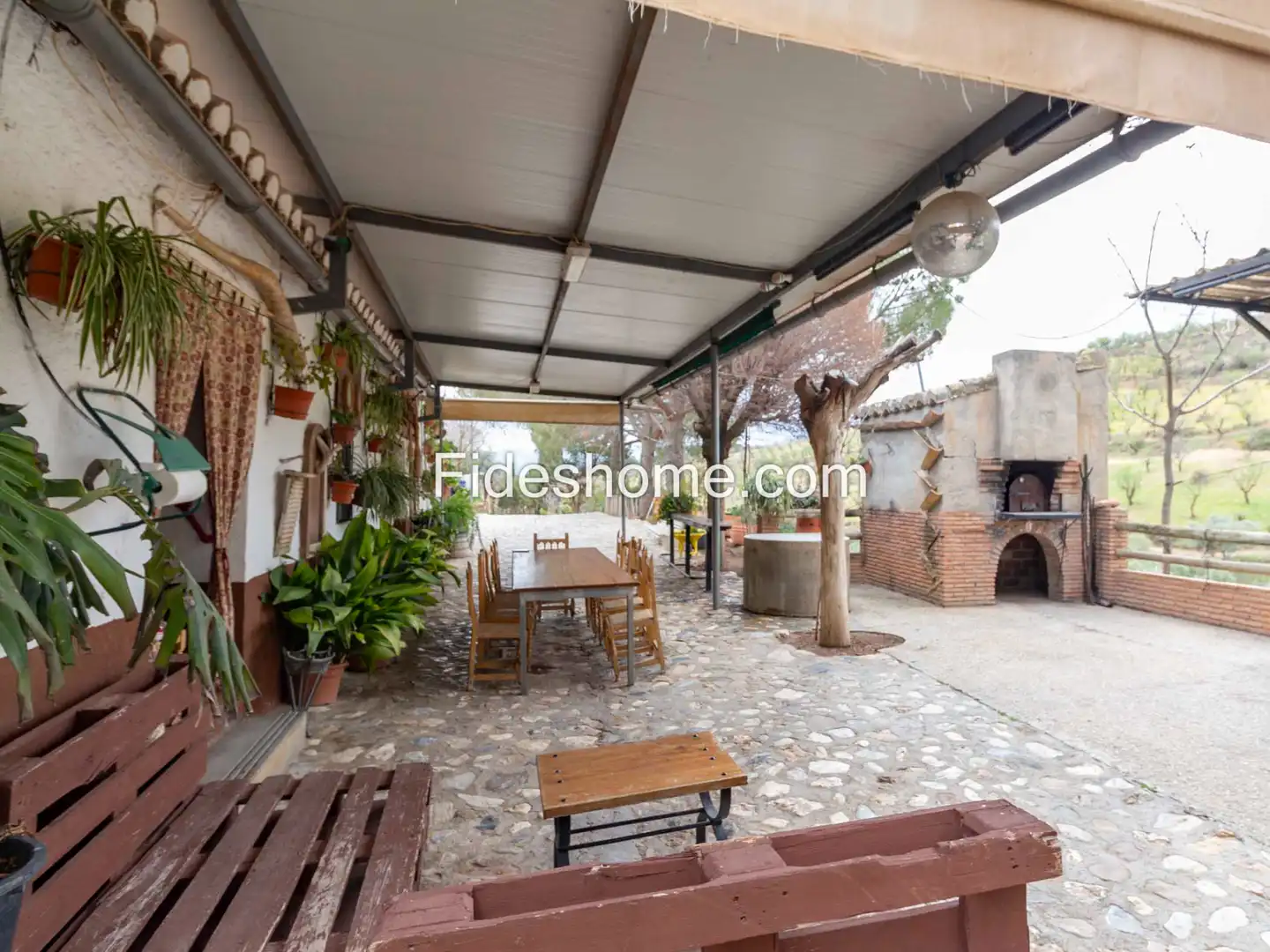 Terrassa de Finca rústica en venda en Villamena amb Jardí privat, Piscina i Moblat
