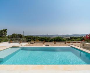 Swimming pool of House or chalet to rent in Porreres  with Air Conditioner, Heating and Private garden
