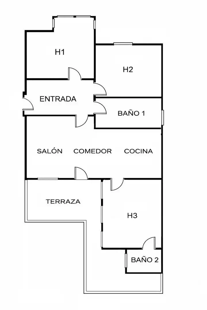 Piso para compartir en Alicante / Alacant con Terraza, Amueblado y Balcón