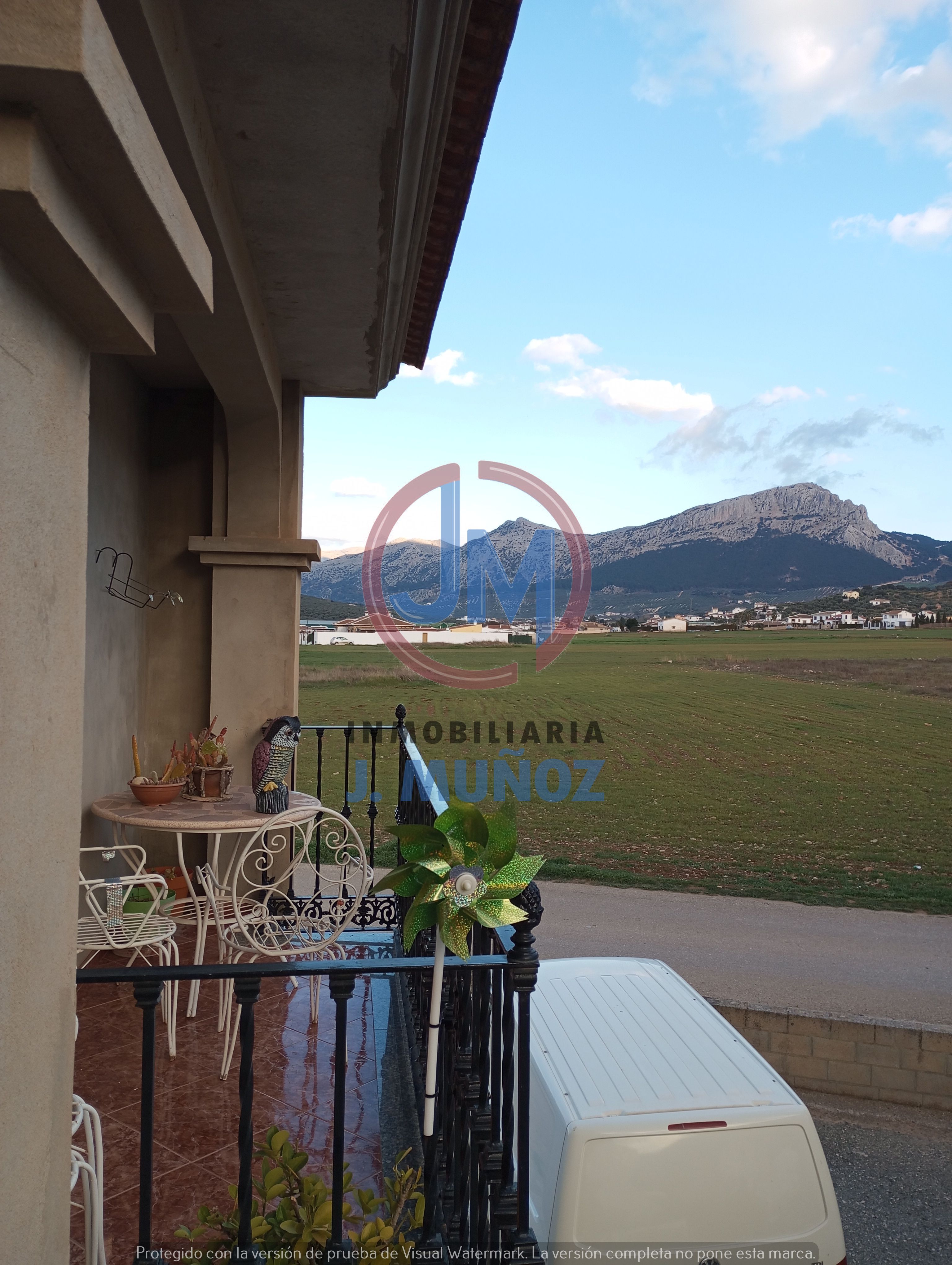 Exterior view of Single-family semi-detached for sale in Villanueva del Trabuco  with Terrace, Storage room and Balcony