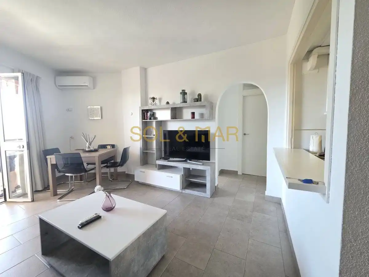 Wohnzimmer von Wohnung zum Verkauf in Torremolinos mit Klimaanlage, Heizung und Terrasse