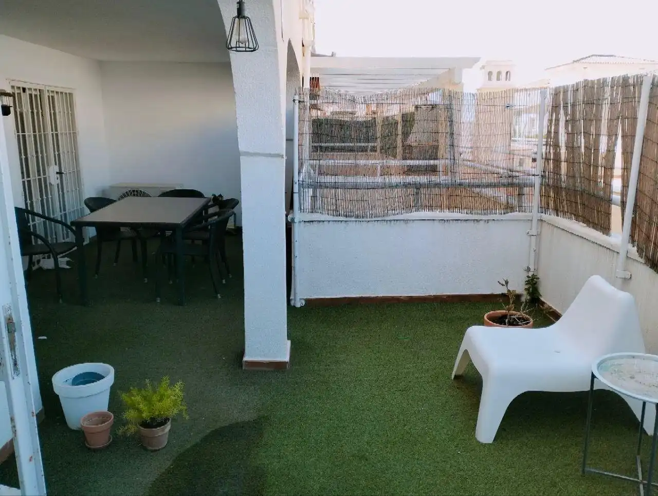 Terraza de Piso en venta en Benalmádena con Jardín privado, Terraza y Amueblado