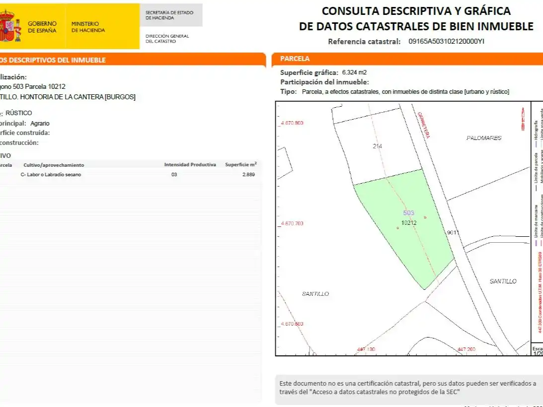 Residencial en venta en Hontoria de la Cantera