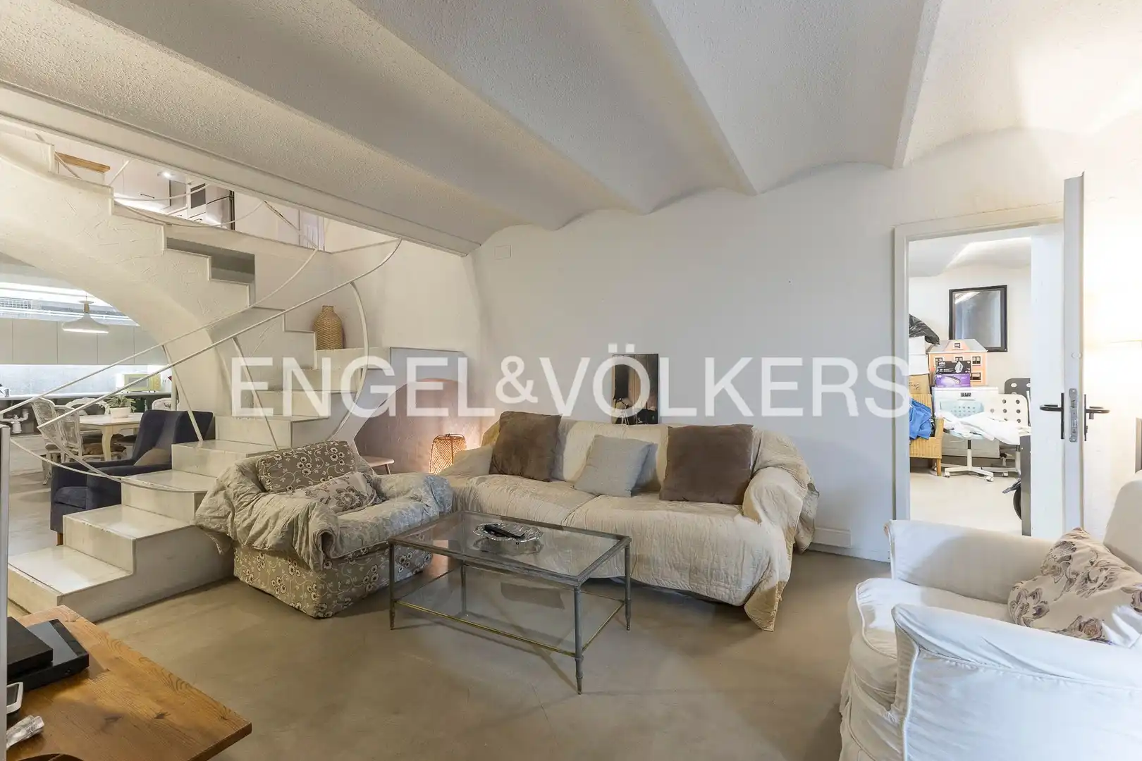 Sala de estar de Dúplex en venta en Barcelona con Calefacción, Terraza y Trastero