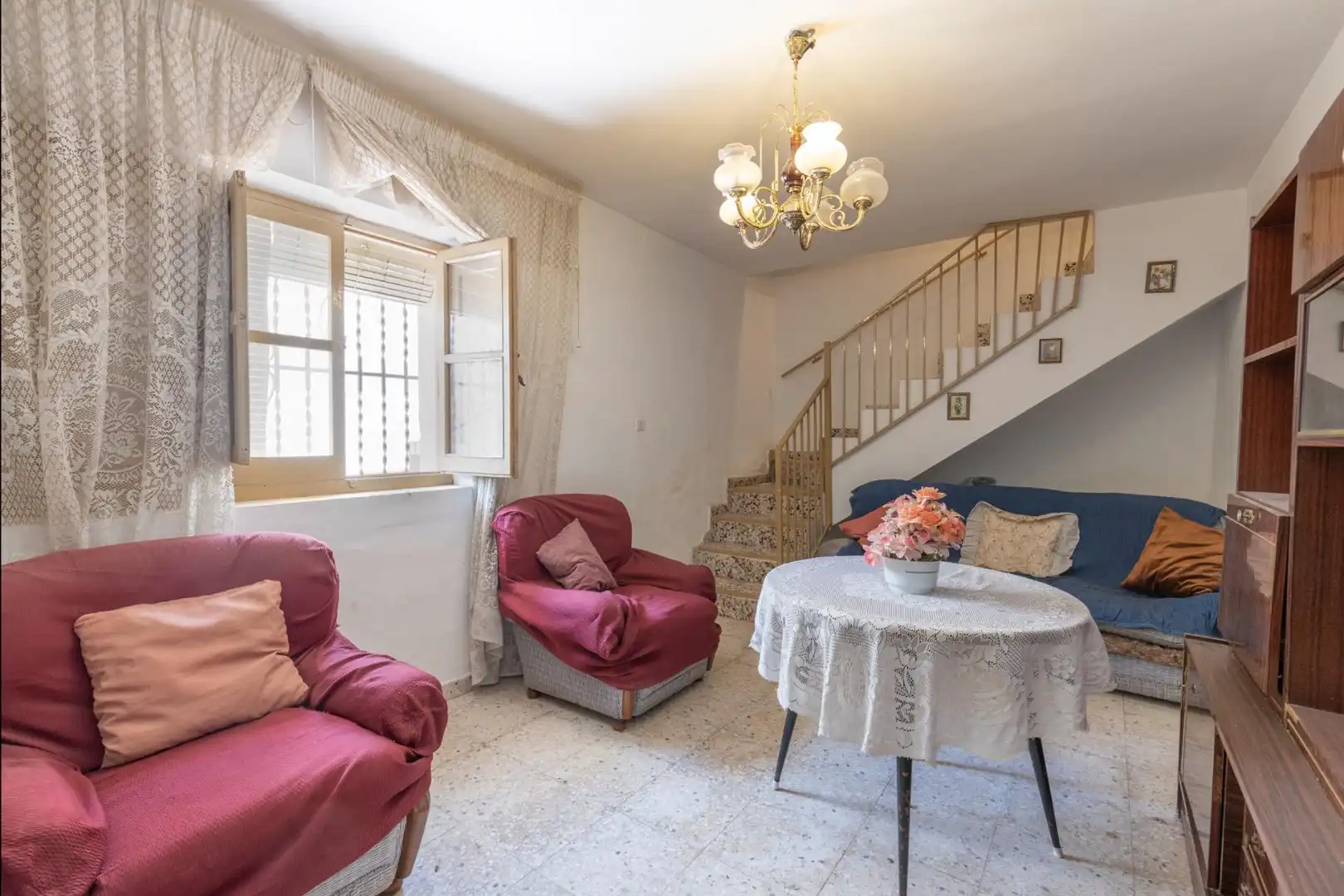 Living room of Houses for sale in Deifontes  with Private garden, Terrace and Balcony