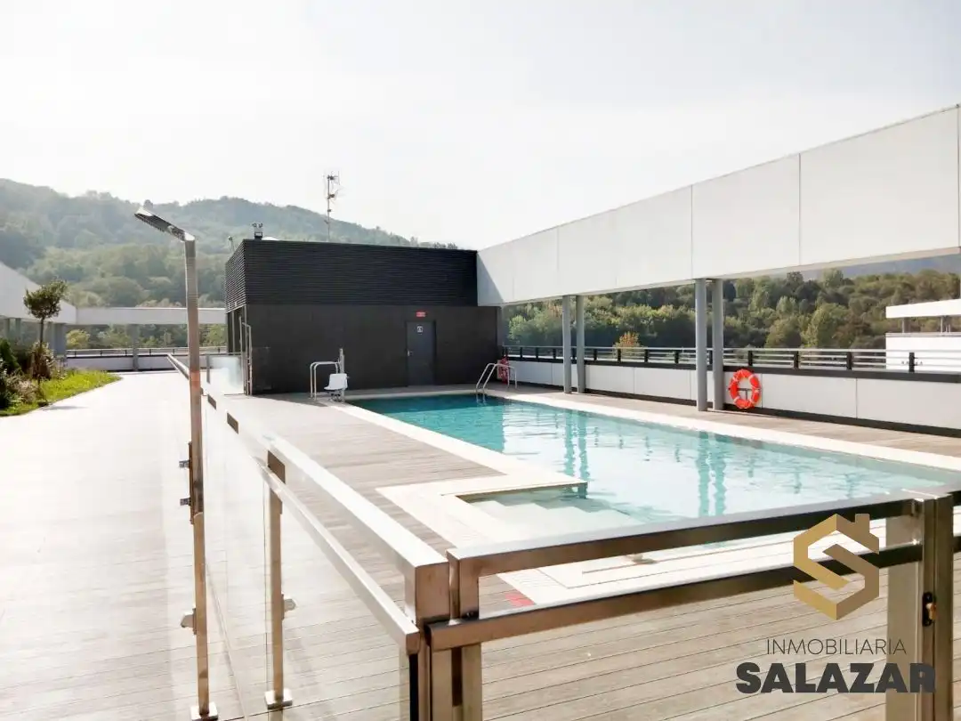 Piscina de Ático de alquiler en Bilbao  con Calefacción, Jardín privado y Terraza