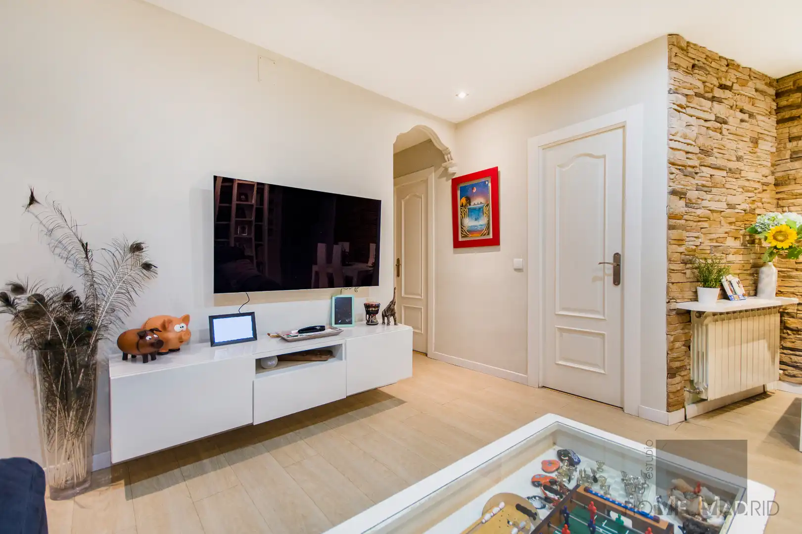 Wohnzimmer von Wohnung zum Verkauf in Madrid mit Klimaanlage und Heizung