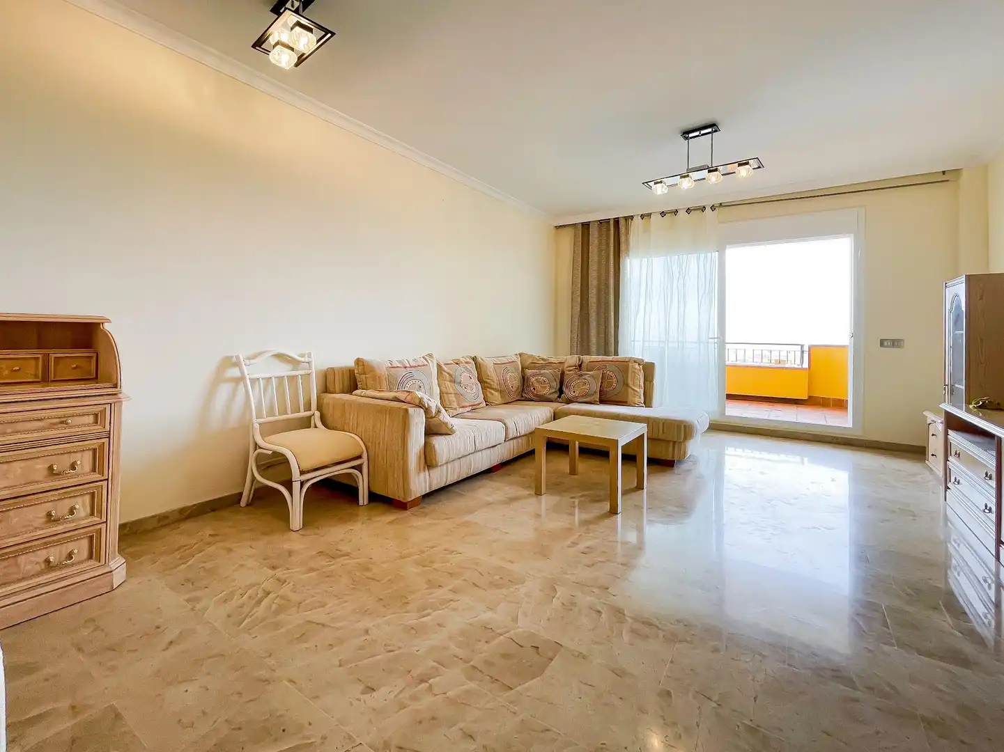 Sala de estar de Apartamento en venta en Santiago del Teide con Jardín privado, Terraza y Trastero