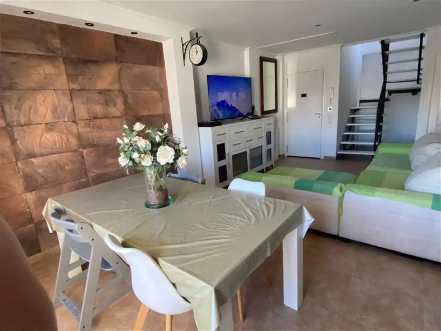 Sala d'estar de Àtic en venda en Sant Antoni de Portmany amb Aire condicionat i Balcó