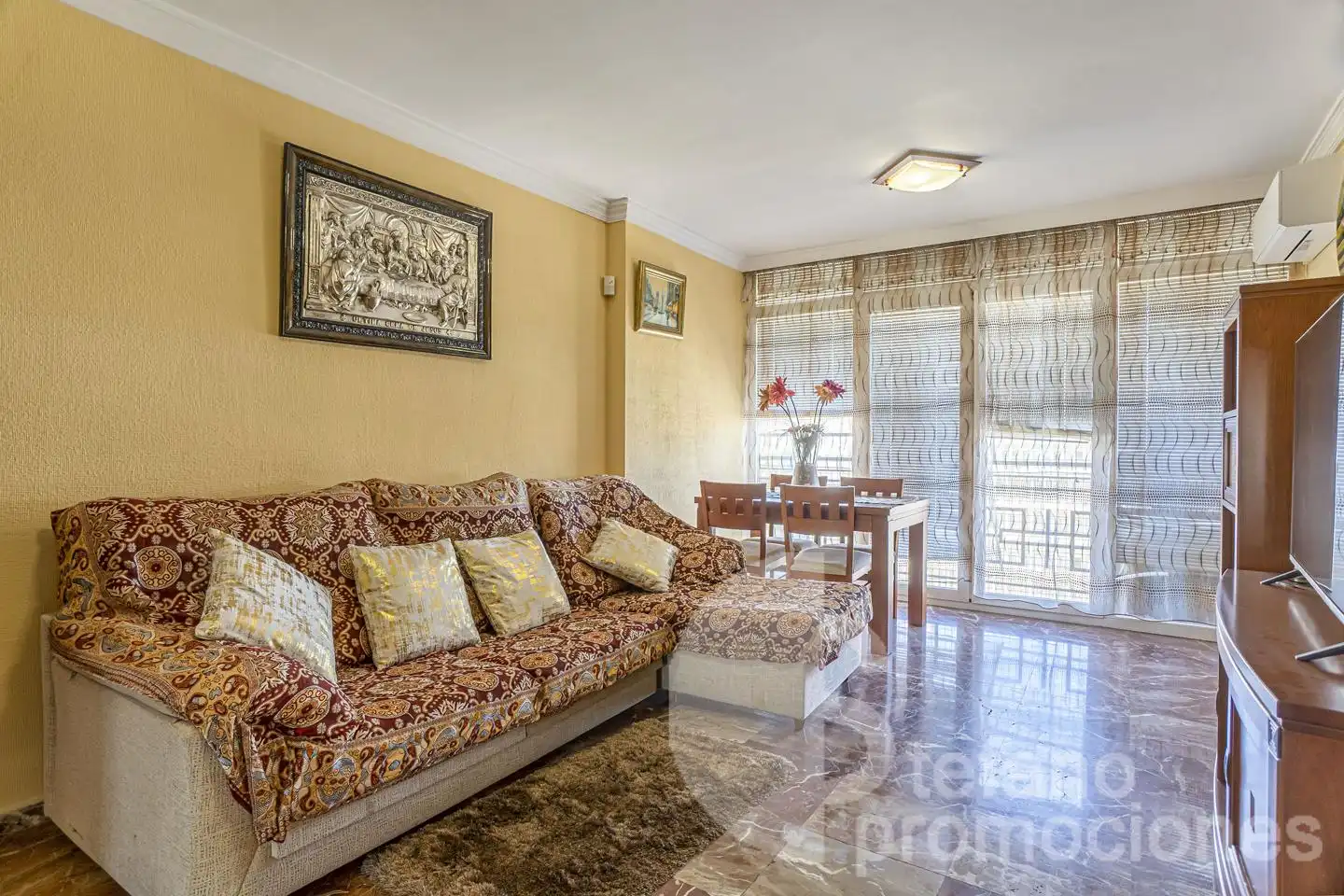Sala de estar de Piso de alquiler en Málaga con Aire acondicionado, Terraza y Amueblado