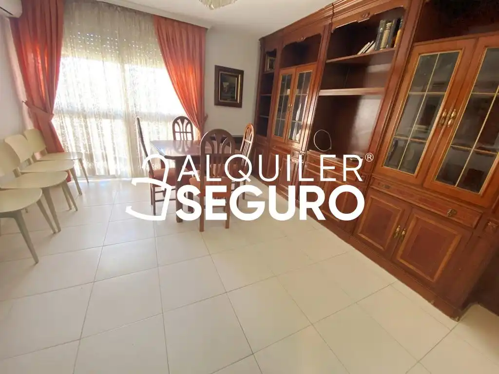 Living room of Flat for rent in Madrid  with Air Conditioner and Heating