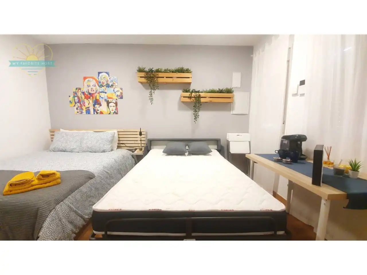 Bedroom of Study for rent in Madrid  with Parquet flooring and Furnished
