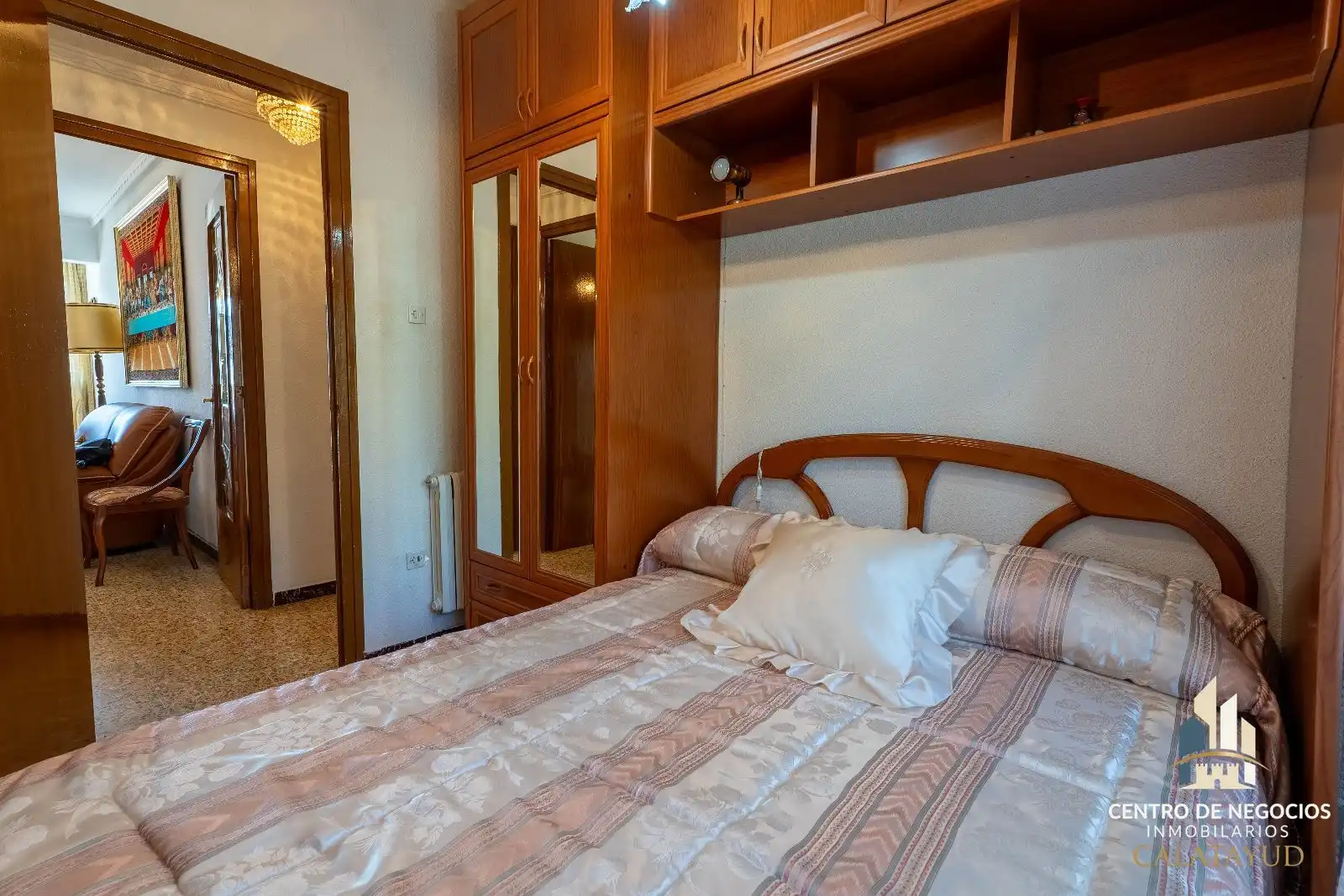 Schlafzimmer von Wohnung zum Verkauf in Calatayud mit Heizung, Terrasse und Möbliert