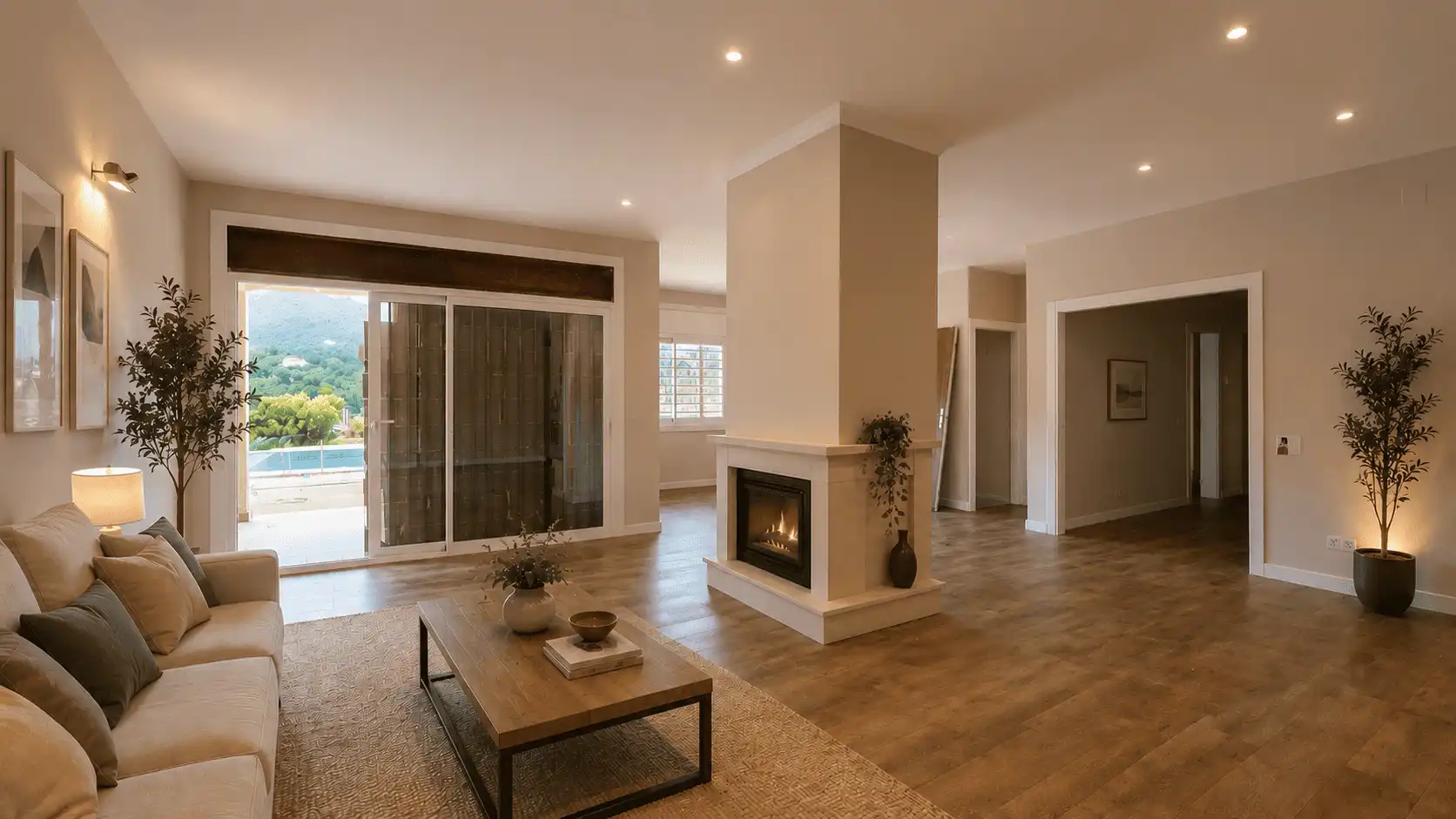 Wohnzimmer von Haus oder Chalet zum Verkauf in Cabrera de Mar mit Heizung, Privatgarten und Terrasse