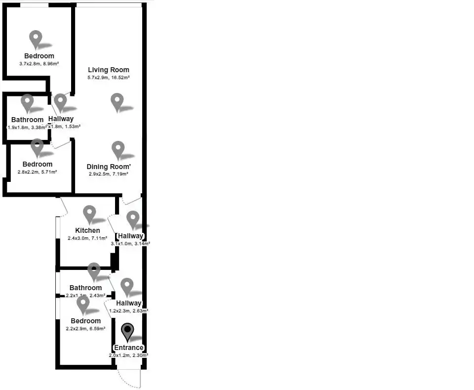 Wohnung zum Verkauf in Barcelona mit Klimaanlage, Heizung und Privatgarten