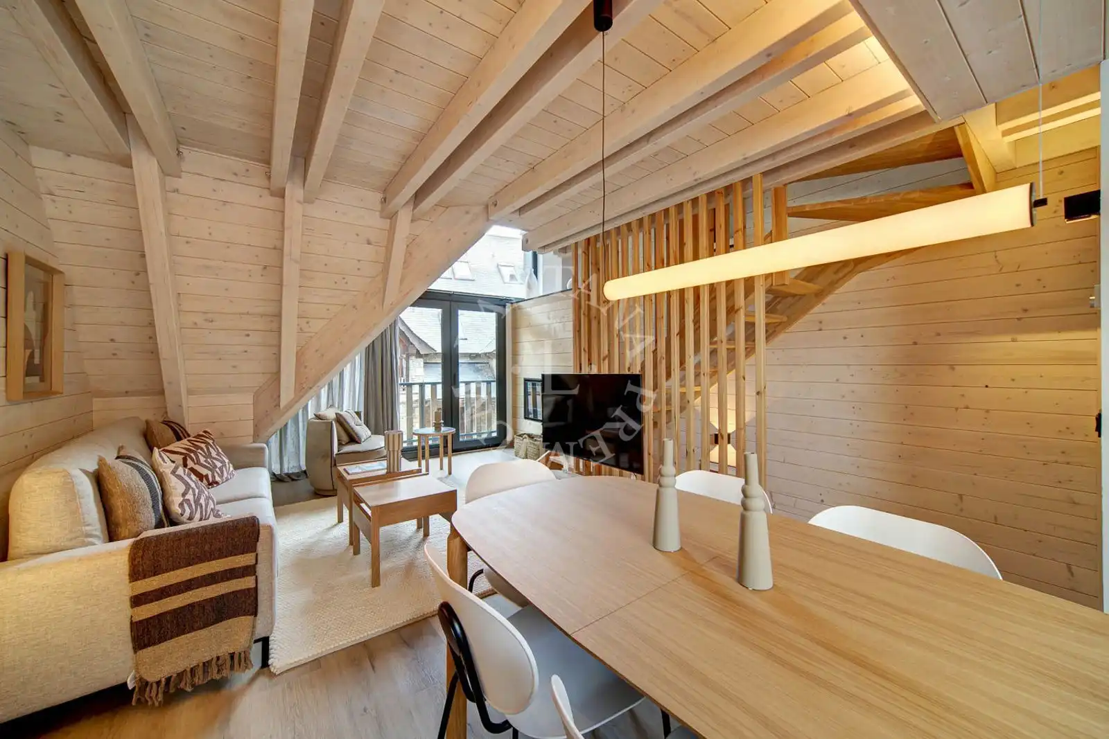 Living room of Houses for sale in Naut Aran  with Heating, Parquet flooring and Oven