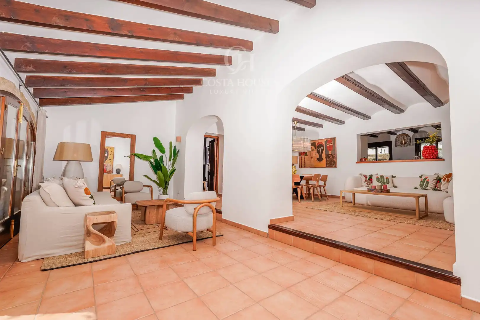 Living room of Houses for sale in Jávea / Xàbia  with Air Conditioner, Heating and Private garden