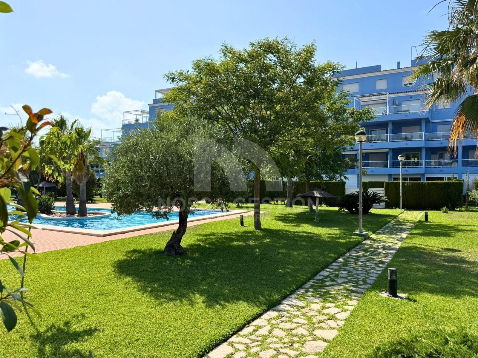 Swimming pool of Flat for sale in El Verger  with Air Conditioner, Heating and Private garden