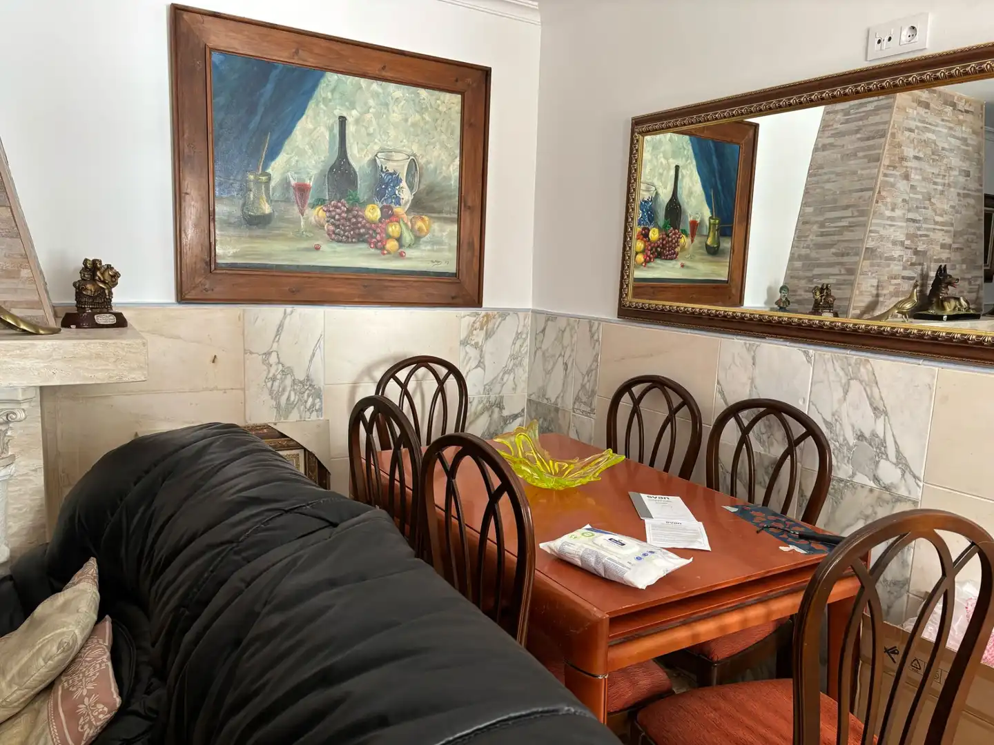 Dining room of Houses for rent in Villarrobledo  with Terrace, Furnished and Oven