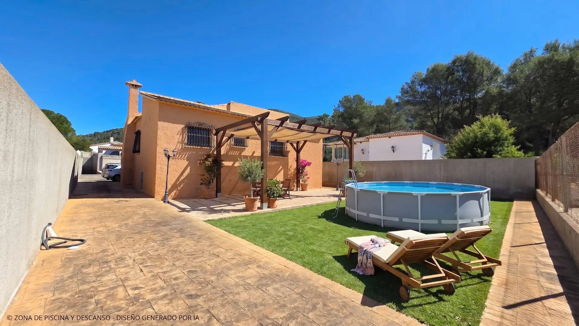 Piscina de Casa o chalet en venta en Gandia con Jardín privado y Terraza