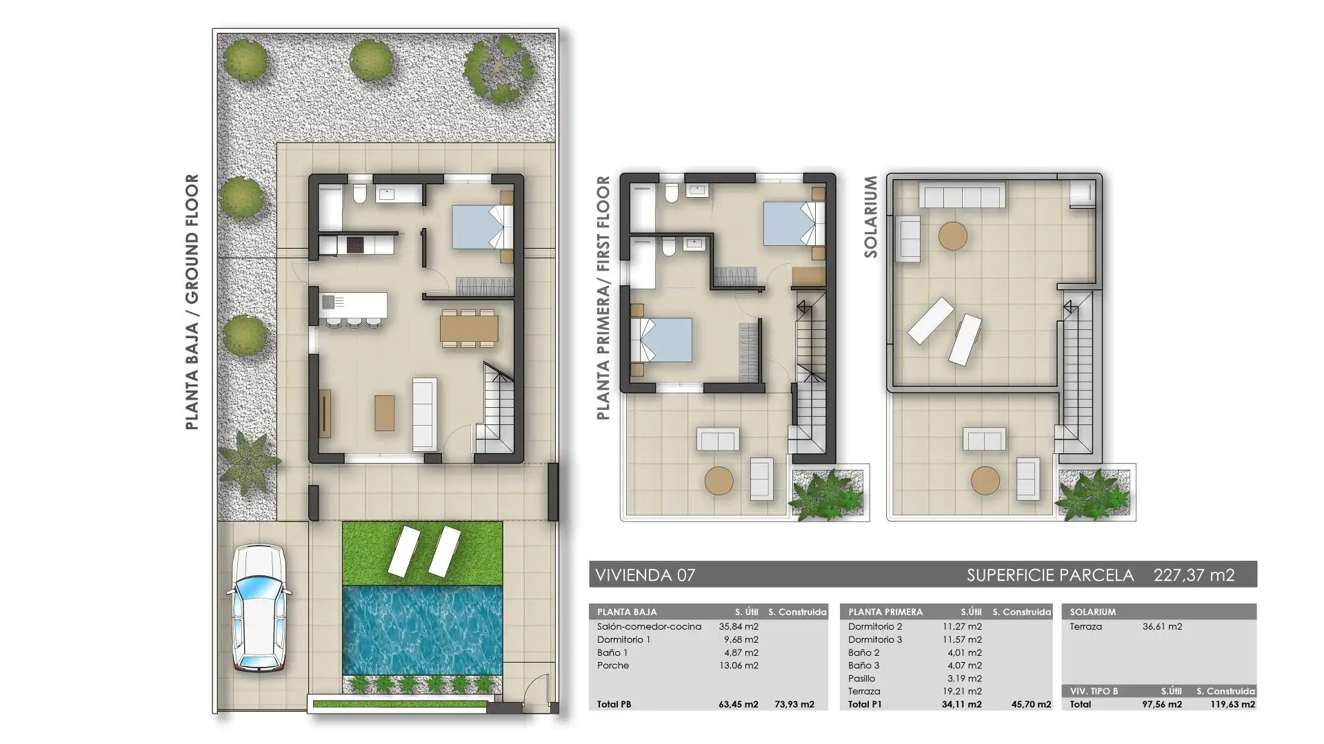 Villa mit Terrasse zum Verkauf in Pilar de la Horadada ciudad, imagen 35
