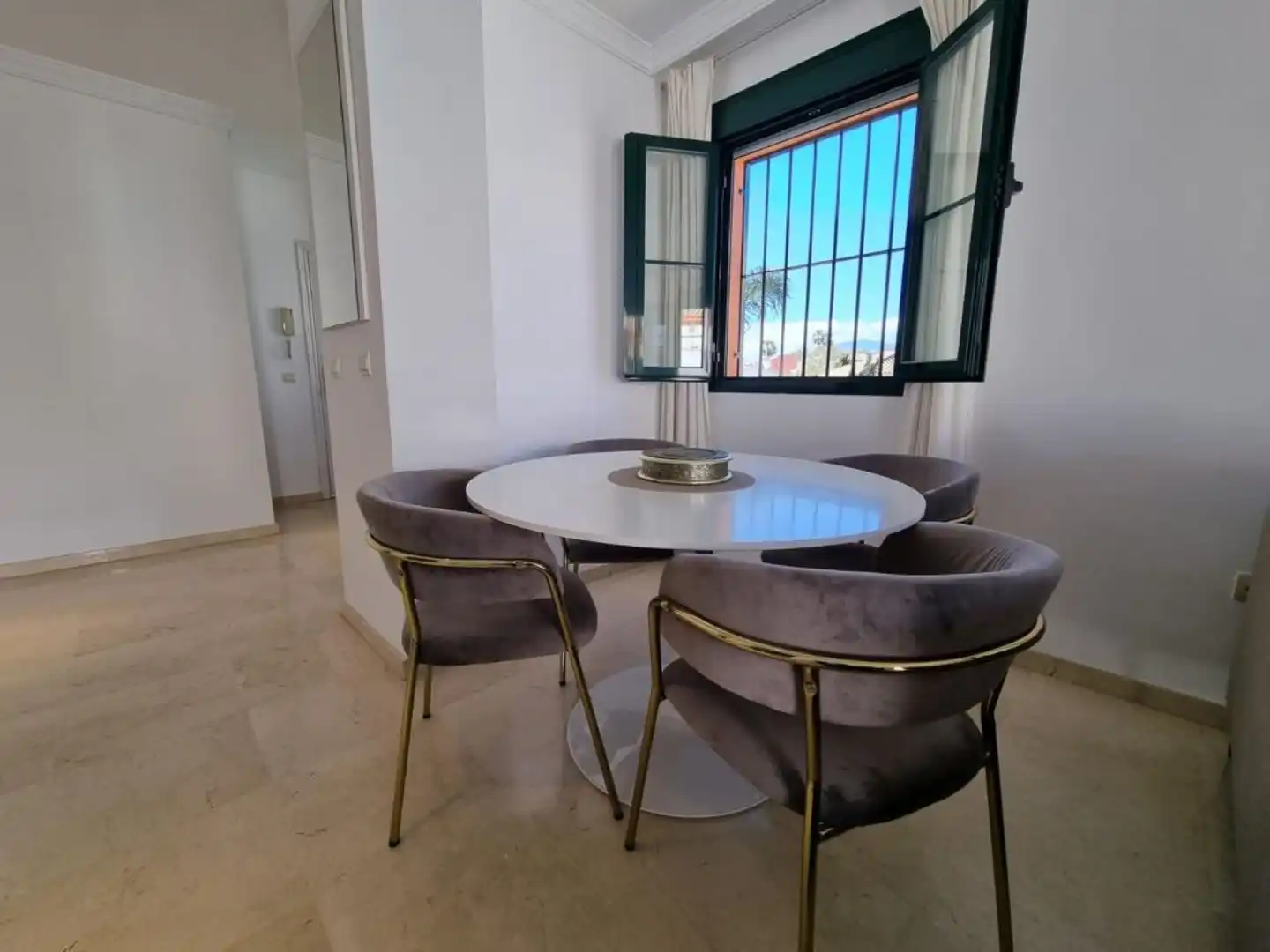 Dining room of Duplexes for rent in Estepona  with Air Conditioner, Furnished and Balcony
