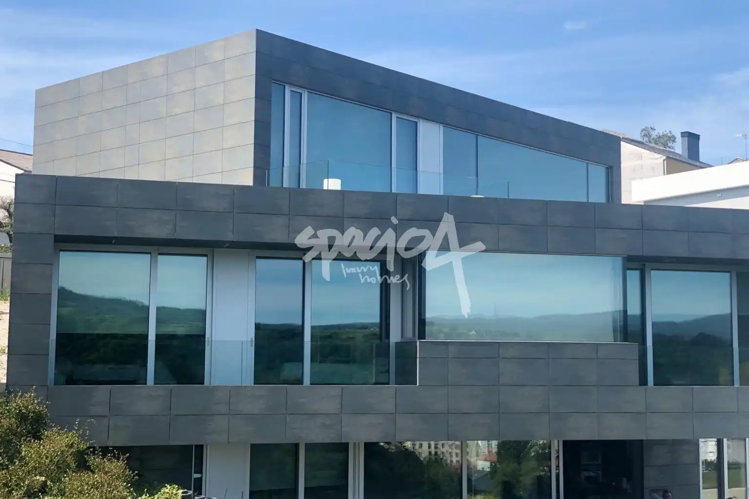 Vista exterior de Casa o chalet en venta en Sarria con Aire acondicionado, Jardín privado y Terraza