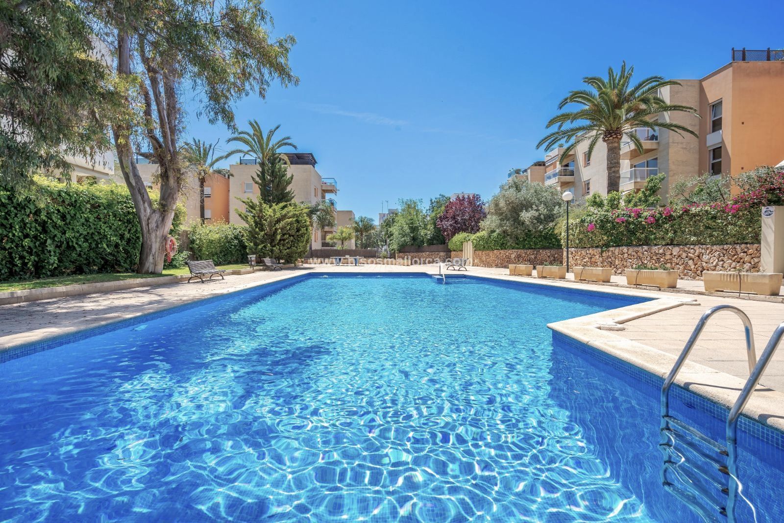 Piscina de Pis de lloguer en  Palma de Mallorca amb Aire condicionat, Calefacció i Piscina