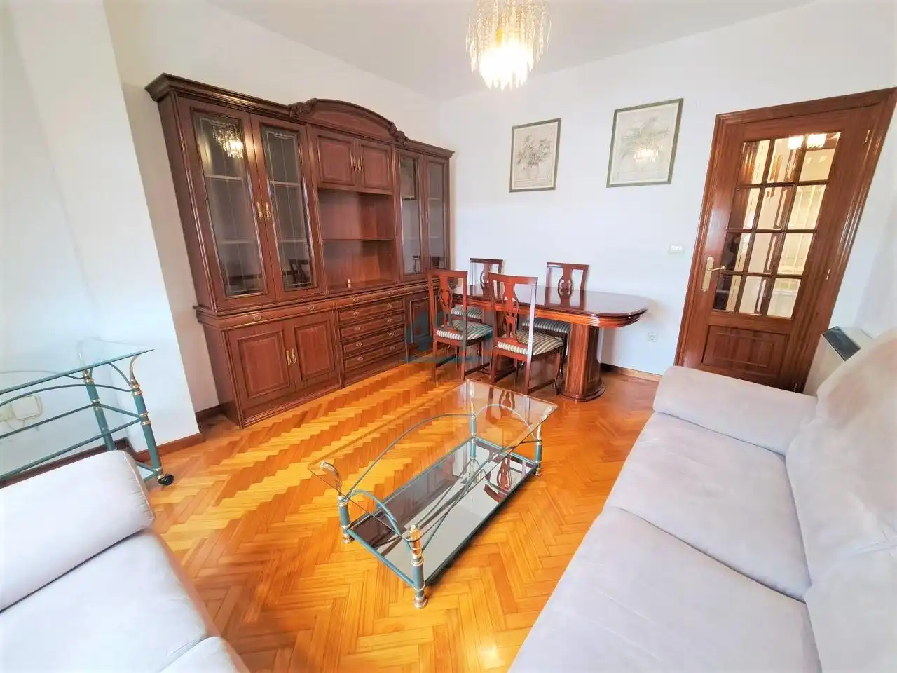 Sala d'estar de Apartament de lloguer en Barbadás amb Calefacció, Parquet i Traster