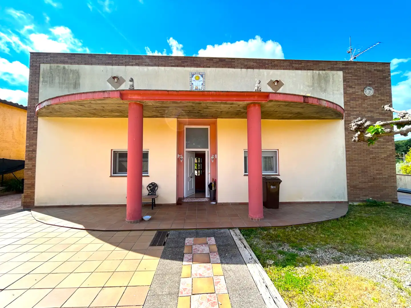 Vista exterior de Casa o chalet en venta en Santa Coloma de Farners con Calefacción, Jardín privado y Terraza