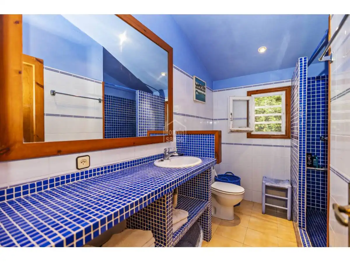 Bany de Casa o xalet en venda en Maó - Mahón amb Jardí privat, Terrassa i Piscina