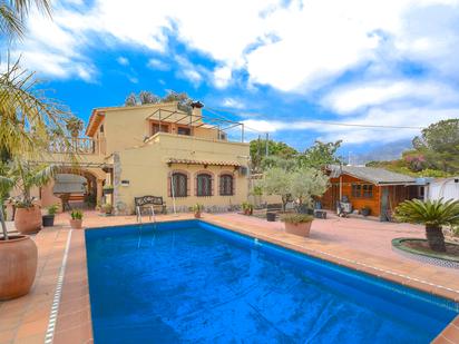 Exterior view of House or chalet for sale in La Nucia  with Air Conditioner, Terrace and Swimming Pool