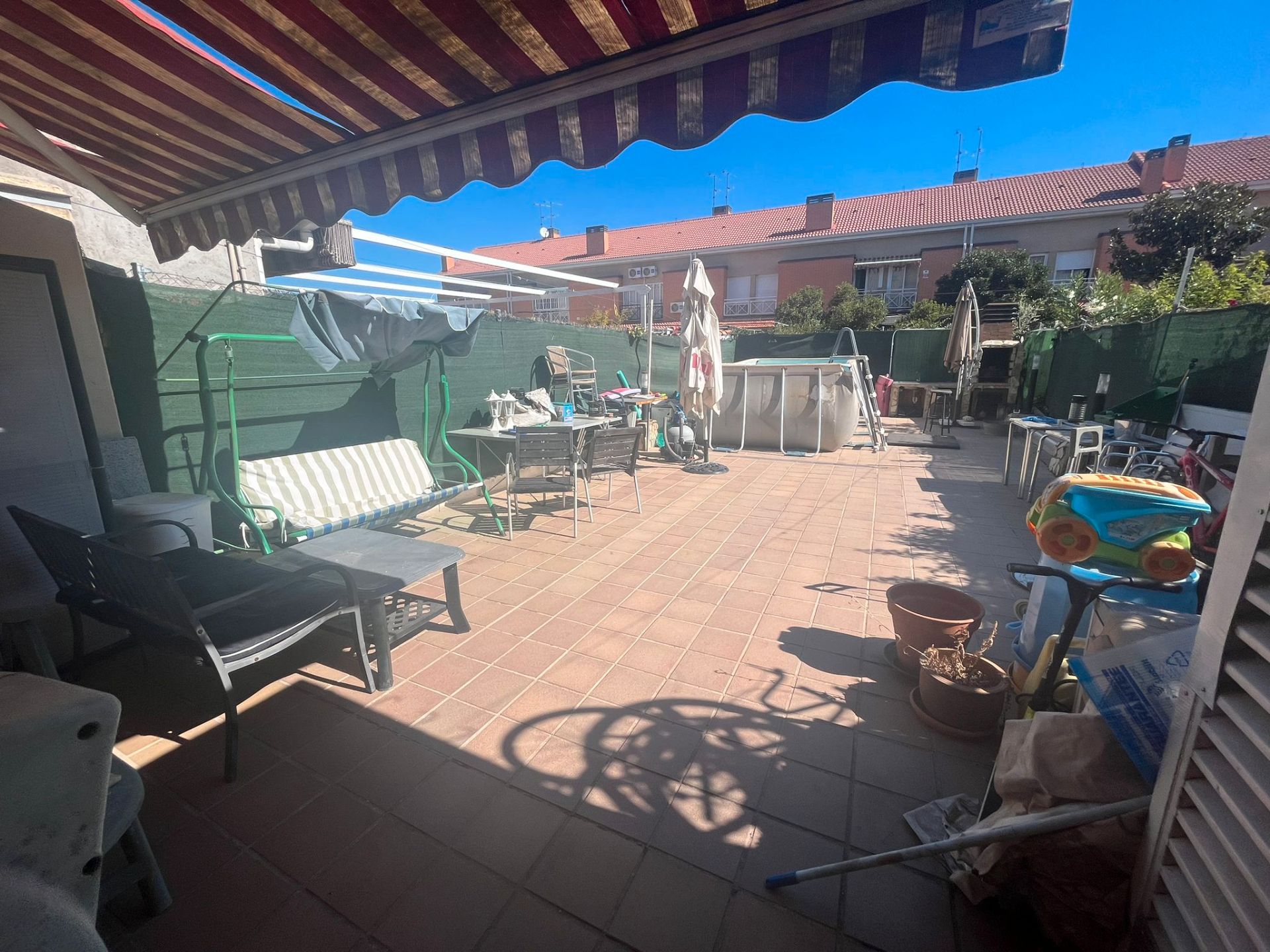 Terrace of Single-family semi-detached for sale in Parla  with Air Conditioner, Heating and Private garden