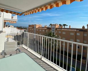 Exterior view of Flat for sale in Piles  with Terrace, Furnished and Community pool