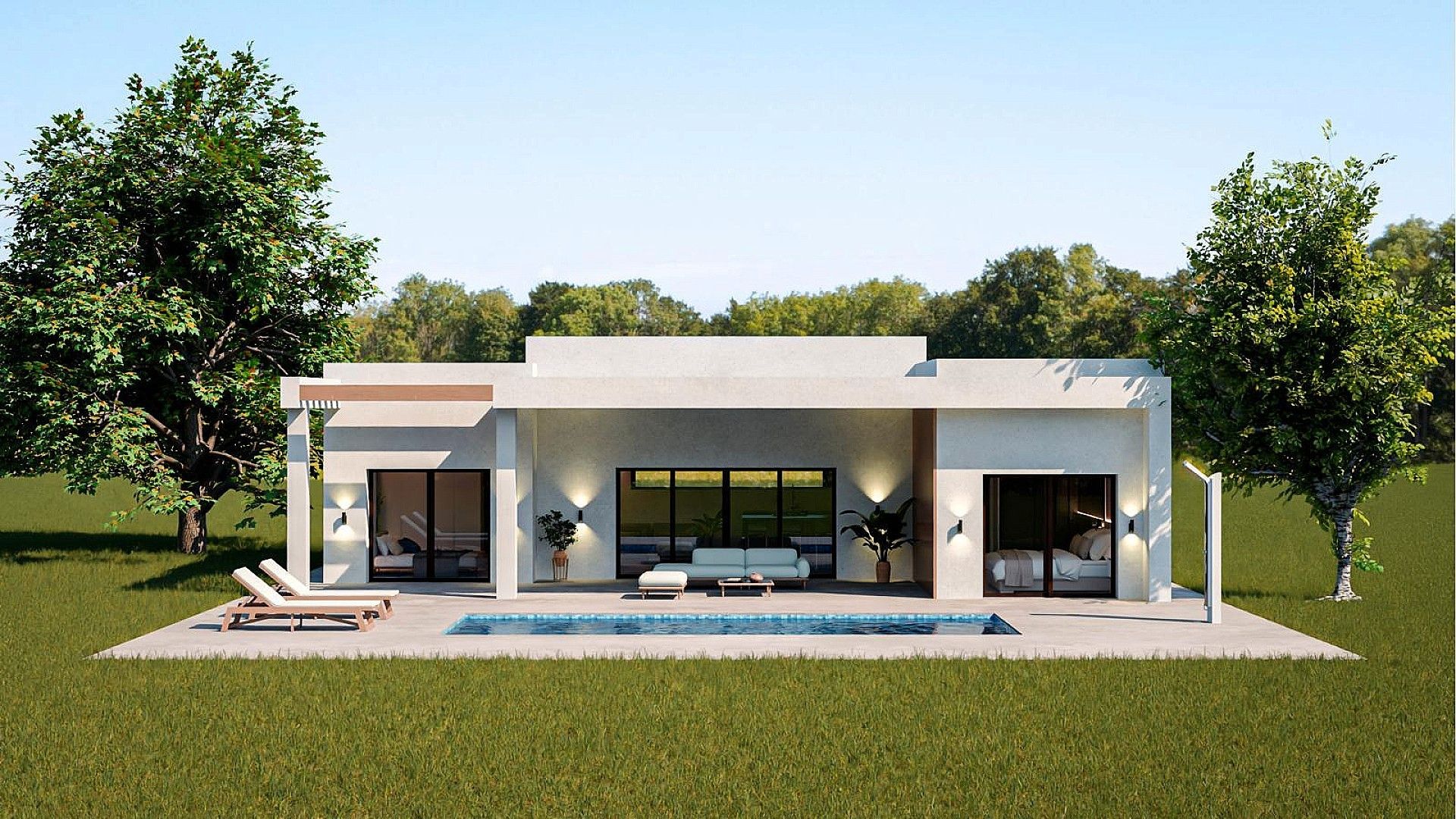 Vista exterior de Casa o xalet en venda en Aspe amb Jardí privat i Internet